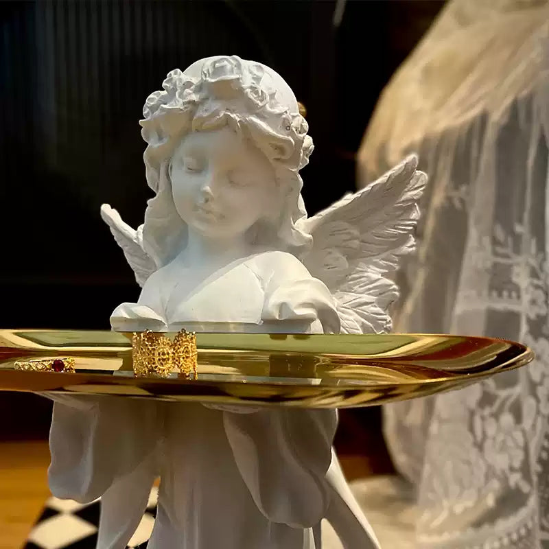 Vintage Angel Tray Floor Decor