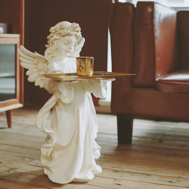 Vintage Angel Tray Floor Decor