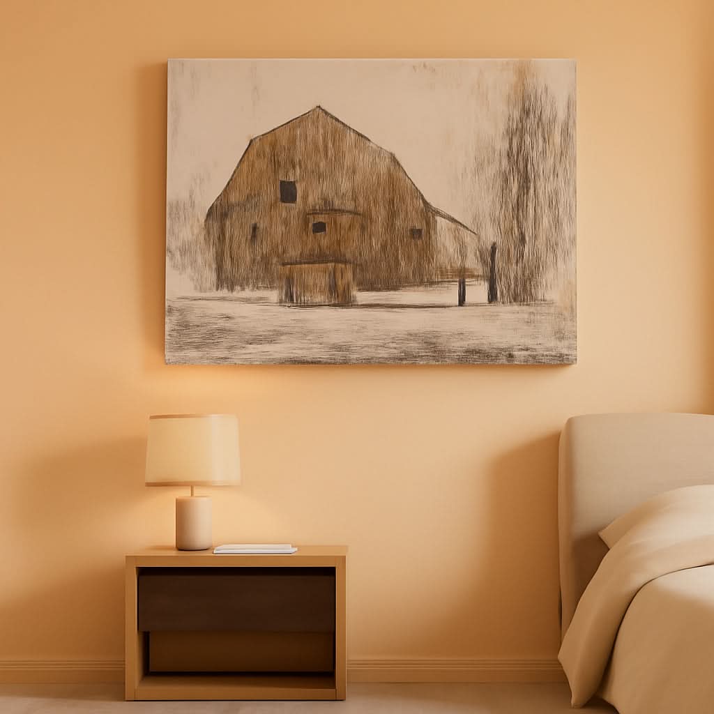 Farmhouse Rustic Canvas Wall Art 36x48 inches Decor