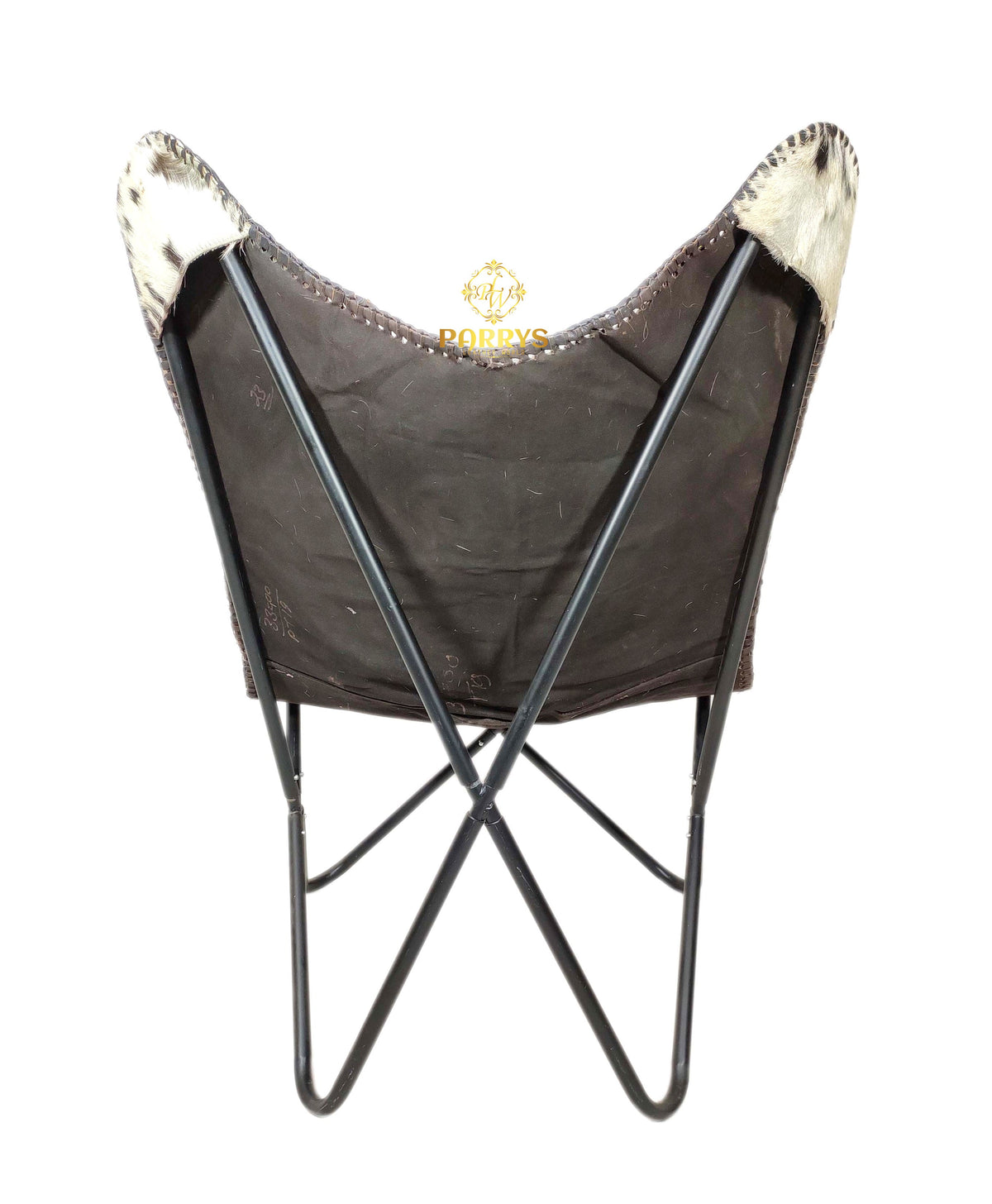 Rustic Saddle Cowhide Butterfly Chair