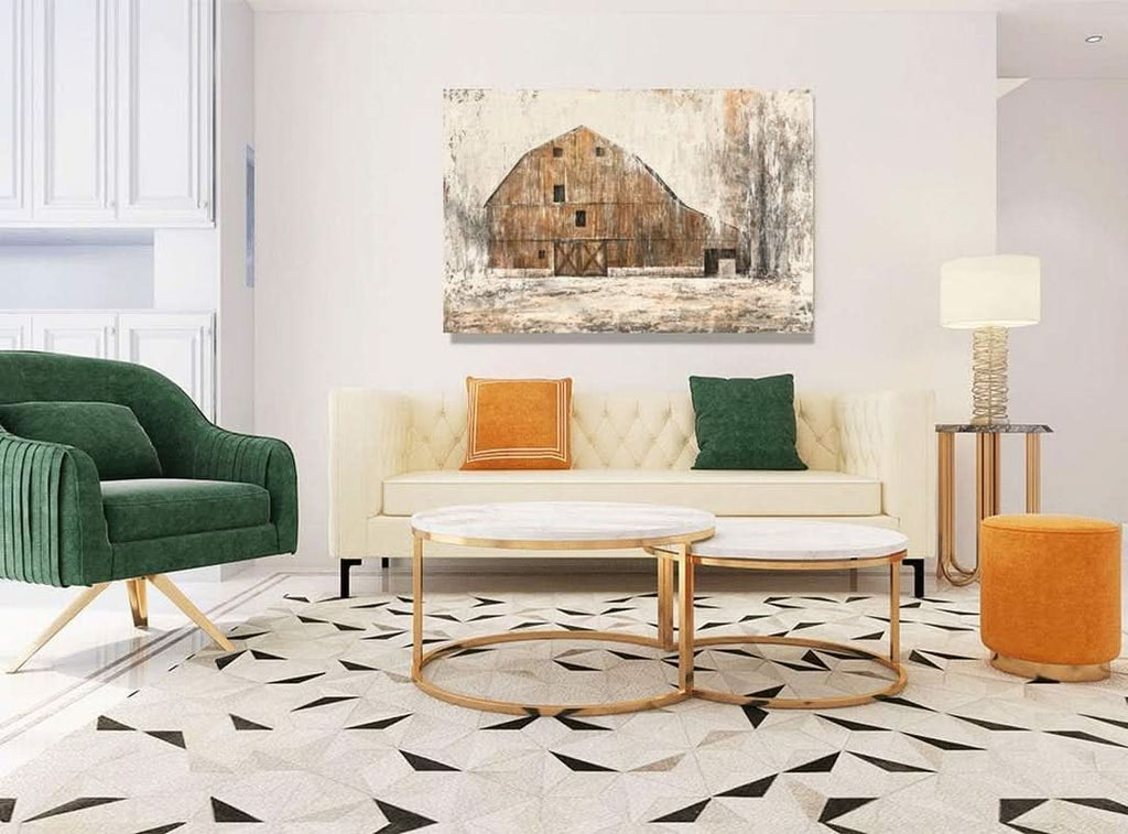 Farmhouse Rustic Canvas Wall Art 36x48 inches Decor