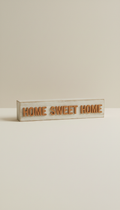 Home sweet home tabletop block with distressed finish
