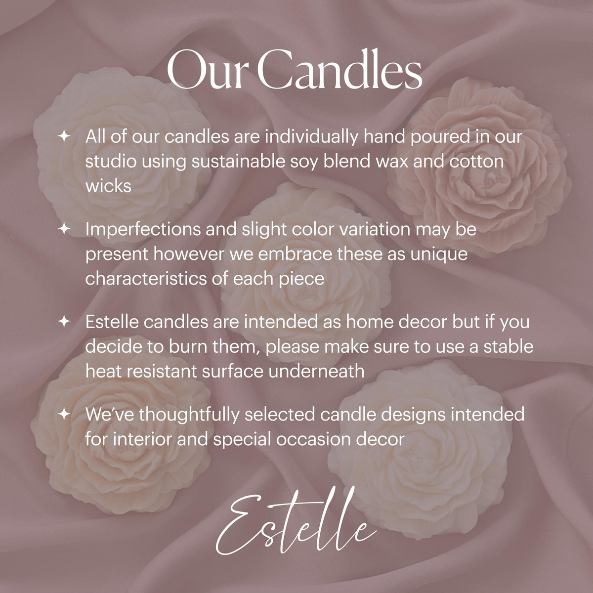 Vintage Lace Soy Pillar Candle: Handmade Home Decor